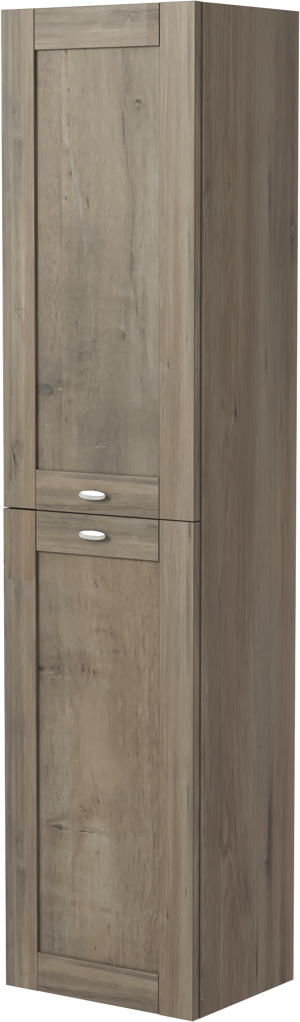 Linie Classo zwevende badkamerkast grijze eik 40 x 30 x 170 cm