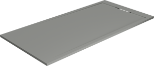 Balmani Andes receveur de douche 180 x 90 cm solid surface gris pierre mat