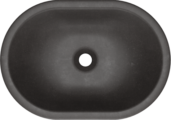 Storke Intra inbouwwaskom mat kwarts ovaal 50 x 35 cm
