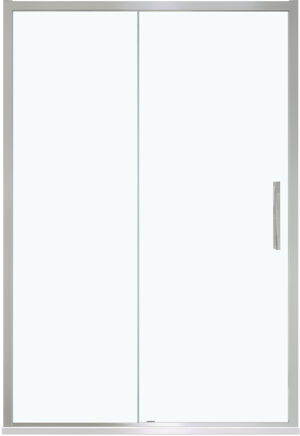 Luca Varess Senses douche schuifdeur 120 x 200 cm helder glas glanzend chroom profiel