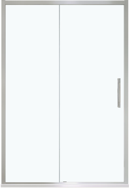 Luca Varess Senses douche schuifdeur 120 x 200 cm helder glas glanzend chroom profiel