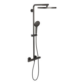 Blaufoss Nola 300 opbouw regendoucheset thermostatische kraan Brushed GunMetal