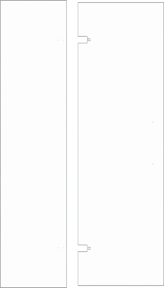 Balmani Senses Design porte pivotante réversible 120 x 210 cm verre transparent, coating inclus