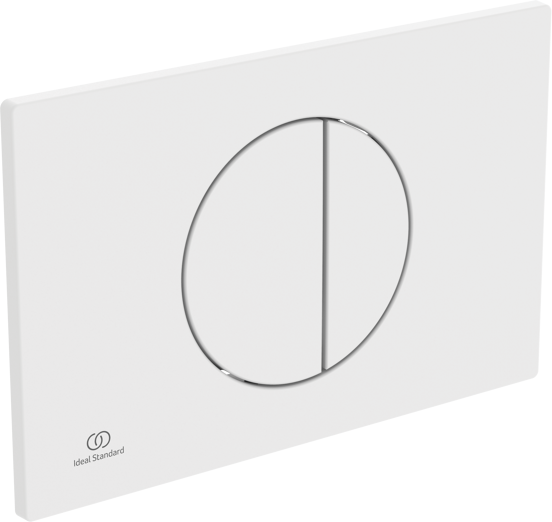 Oleas M5 Betätigungsplatte: Weiß matt, für Ideal Standard ProSys Einbauspülkasten