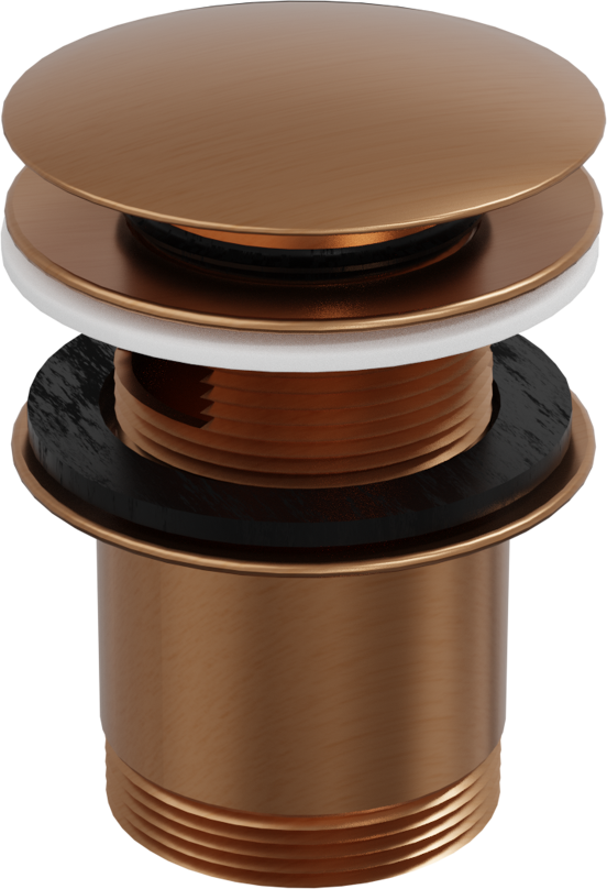 Santeg Unibath crepine bad afsluitbaar Brushed RoseGold