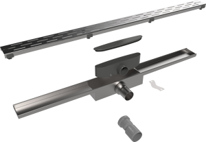 Easy Drain Compact caniveau de douche 70cm Brushed Stainless Steel 