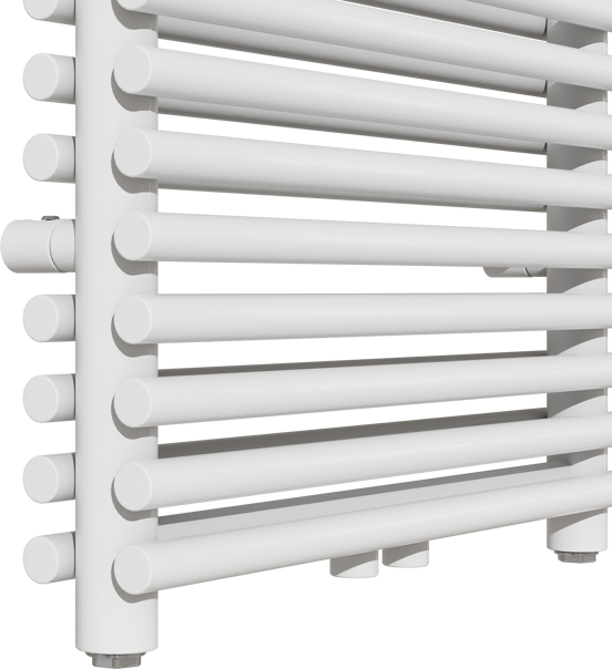 Vipera Alegria sèche-serviettes double 50 x 180 cm chauffage central blanc brillant raccordements latéral et central possibles 1.575W