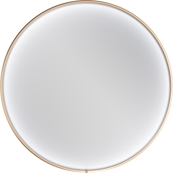 Balmani Secret rond badkamerspiegel Brushed RoseGold Ø 70 cm met spiegelverlichting en anti-damp