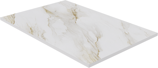 Luca Varess Suite douchebak 140 x 90 cm composietmarmer Marble Gold 