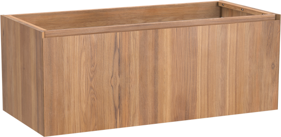 Balmani Idra meuble sous-lavabo suspendu 120 x 55 cm teck 2 tiroirs