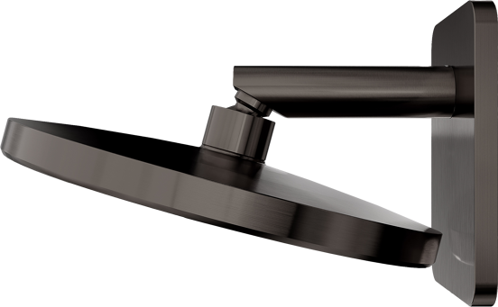 BLAUFOSS Onos 250  hoofddouche rond 25 cm met douchearm  Brushed GunMetal