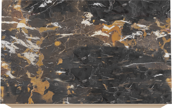 Balmani Mitra meuble salle de bains suspendu 90 x 55 cm chêne naturel avec Stretto tablette simple en marbre portoro gold