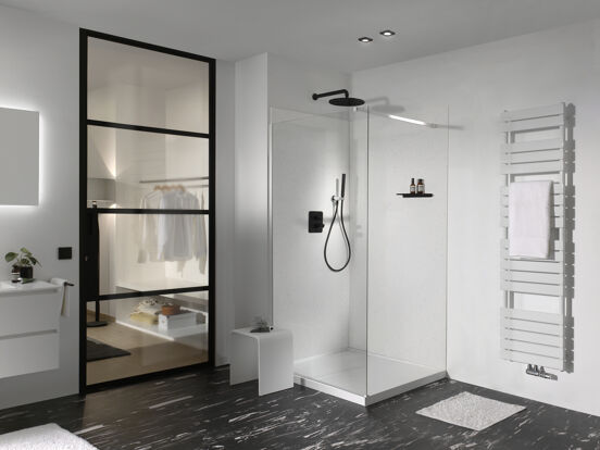 Balmani Piatto douchewandbekleding 120 x 220 cm Solid Surface Sahara
