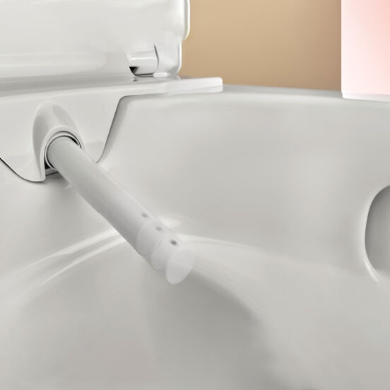 Geberit Aquaclean Alba douche toilet glanzend wit randloos