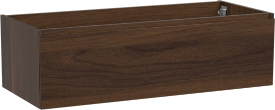 Storke Edge meuble sous-vasque suspendu 120 x 52 cm noyer 1 tiroir