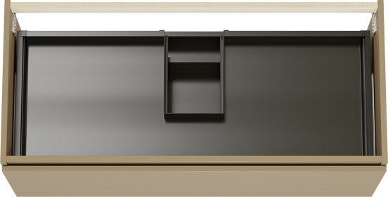 Balmani Sfera zwevende wastafelonderkast 120 x 55 cm Dune 2 lades