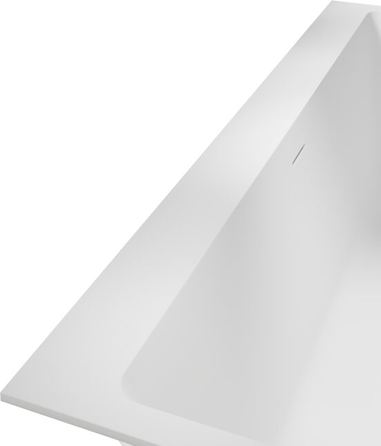 Balmani Kantiga baignoire encastrable double 180 x 80 cm Solid Surface blanc mat