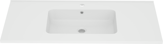 Linie Vano plan simple marbre composite mat 100 x 46 cm