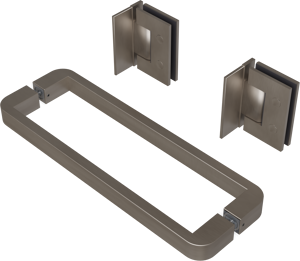 Balmani Modular douchedeur scharnieren en greep brushed coolmetal