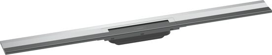 Hansgrohe RainDrain Flex Fertigset Duschrinne kürzbar wandangebunden 90cm Glänzend Chrom