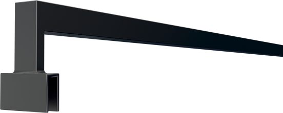 Balmani Modular Classic steunarm 120cm mat zwart