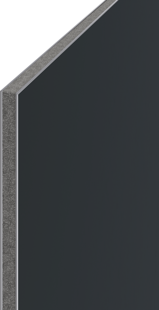 Luca Varess Artdeco revêtement mural de douche 120 x 244 cm alu-composite gris graphite mat