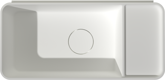 Balmani Riva Handwaschbecken: Solid Surface, matt, 45 x 22 cm