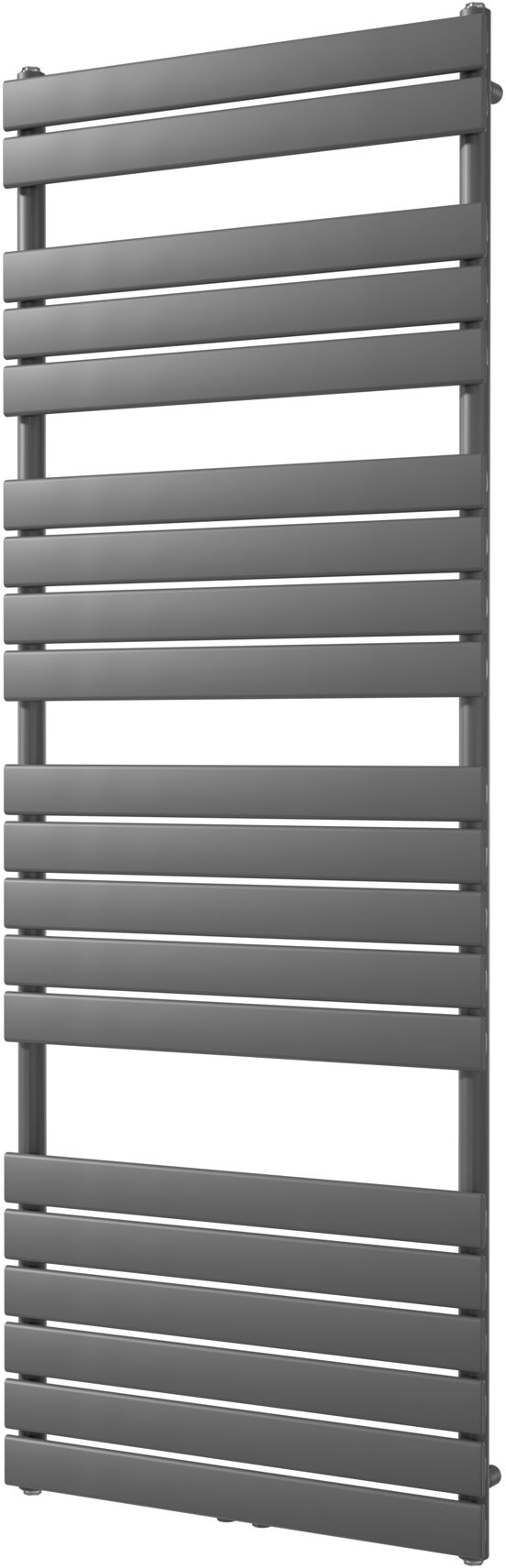 Vipera Vulcan enkele handdoekradiator 70 x 190 cm elektrische verwarming antraciet grijs zij- en middenaansluiting 1.575W, weerstand inbegrepen