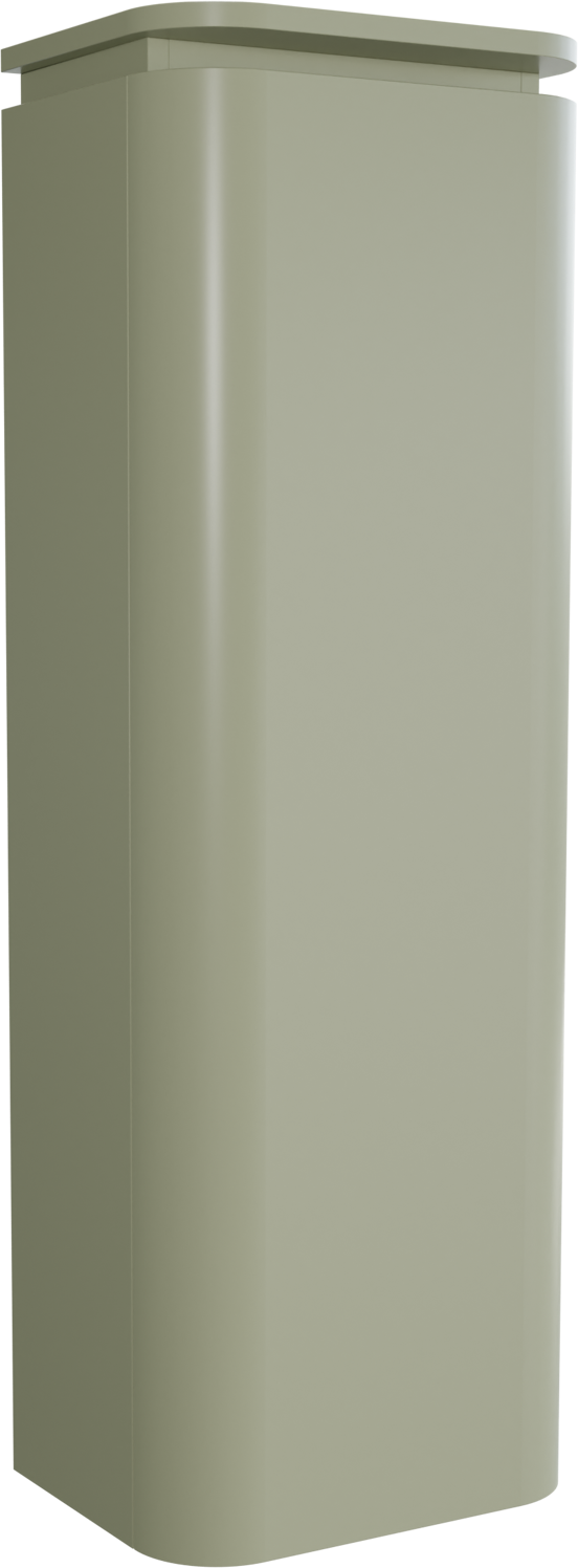 Balmani Moon Badhochschrank: Hängend, rechts, Salbei Grün 44 x 32 x 130 cm,
