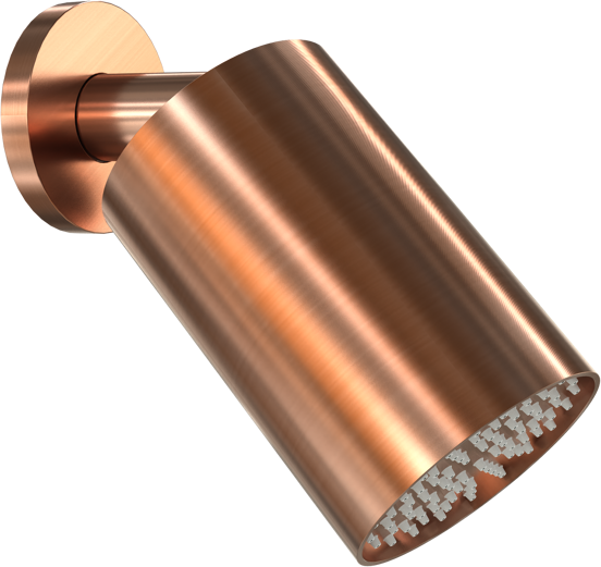 Blaufoss Luxor 90 Tête de douche rond 14 x 9 cm avec support mural Brushed Rosegold