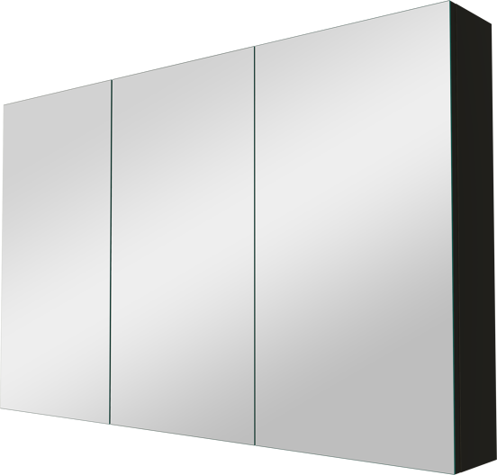 Linie Montro armoire de toilette 120 x 75 cm noir mat