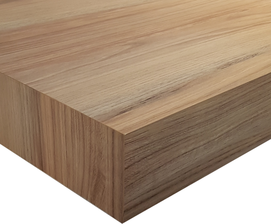 Storke Kada Einzel- oder Doppelwaschtischplatte, Teak rustikal, hpl 130 x 52 cm