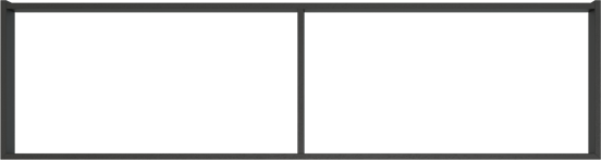 Balmani Lucida sokkel voor wastafelonderkast zwart eiken 180 x 55 cm