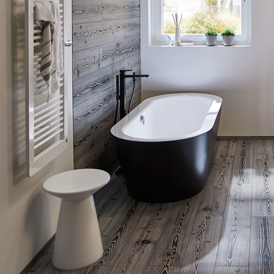 Hansgrohe Metropol robinet de bain îlot avec douchette noir mat