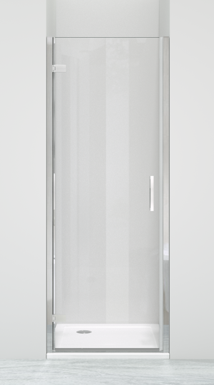 Luca Varess Nona douche draaideur 80 x 200 cm helder glas glanzend chroom profiel