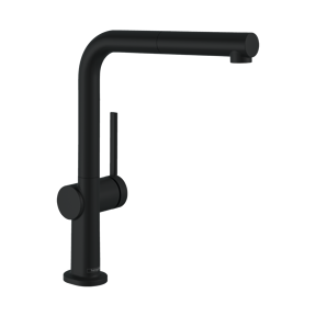 Hansgrohe Talis M54 270 Küchenarmatur: Schwarz matt, mit ausziehbarer Handbrause