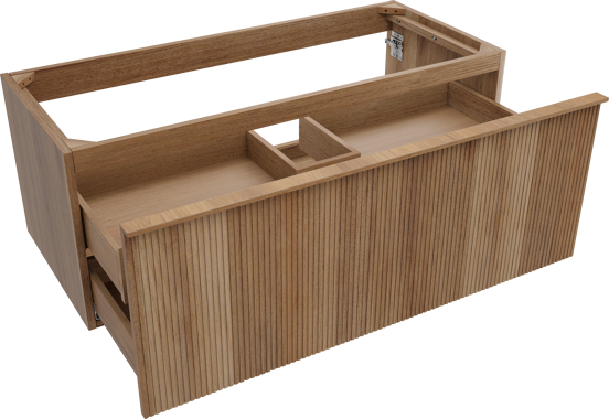 Balmani Forma meuble sous-lavabo suspendu 120 x 55 cm teck 2 tiroirs