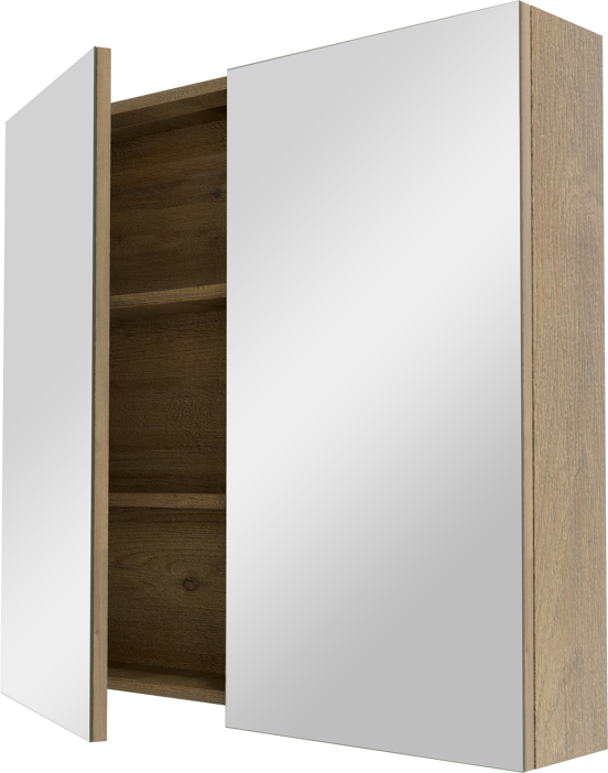 Linie Montro armoire de toilette 80 x 75 cm chêne naturel