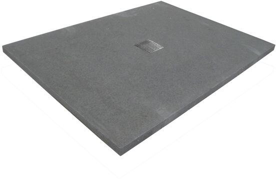 Balmani Prado douchebak 120 x 90 cm graniet zwart gevlamd