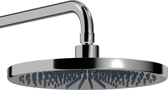 Blaufoss Onos 250 thermostatische kraan regendoucheset glanzend chroom