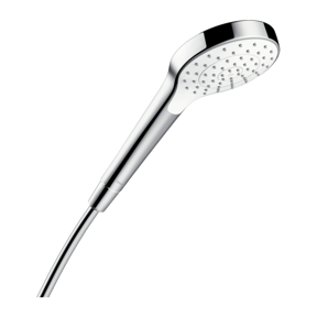 Hansgrohe Croma Select S Ecosmart douchette 1 fonction de jet chrome et blanc brillants