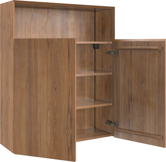Balmani Idra colonne salle de bains suspendu teck 100 x 30 x 120 cm