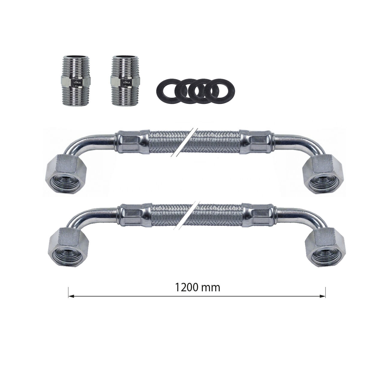 Santeg Flexconnect Set mit Anschluss-Schlauch, flexibel, 2xF1/2"