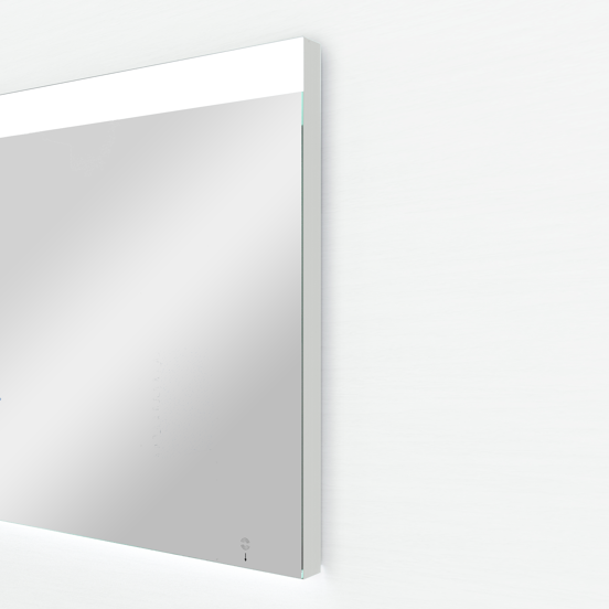 Storke Lucera rechthoekig badkamerspiegel 120 x 70 cm met spiegelverlichting en anti-damp
