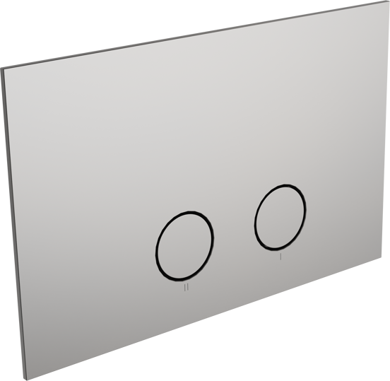 Perola plaque de déclenchement blanc mat pour UP320 ou UP720 bâti-support