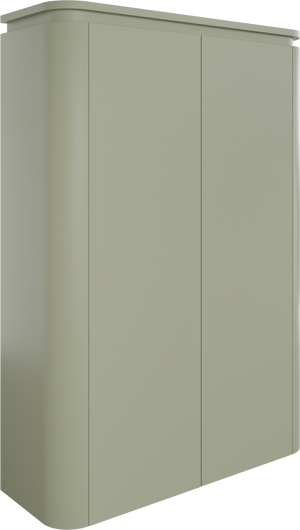 Balmani Moon zwevend badkamerkast saliegroen 90 x 32 x 130 cm