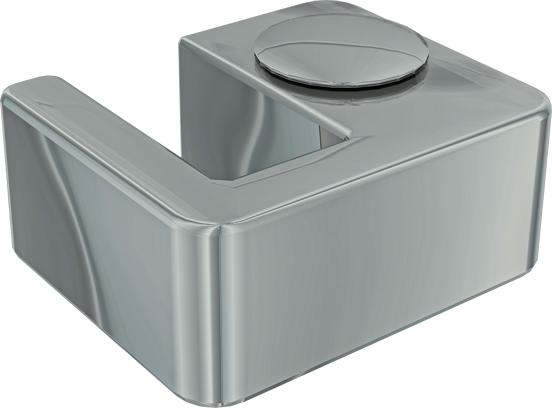 Linie Walk-In inloopdouche 140 x 200 cm helder glas met matte strook glanzend chroom profiel