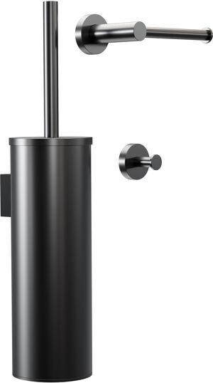 Blaufoss Harmony WC-Zubehör-Set, schwarz matt