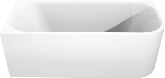 Luca Varess Mezzo baignoire d'angle gauche duo 180 x 80 cm acrylique blanc brillant