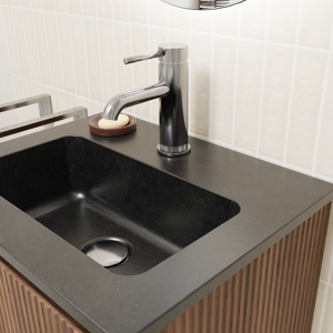 Blaufoss Round EcoStart wastafelkraan